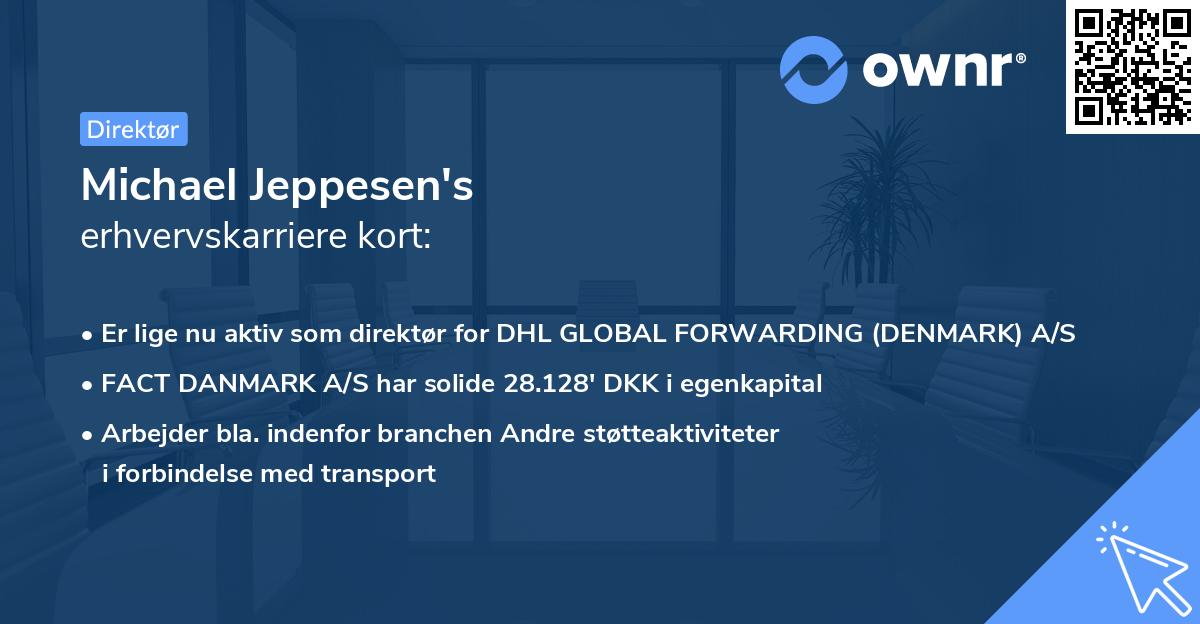 Michael Jeppesen's erhvervskarriere kort