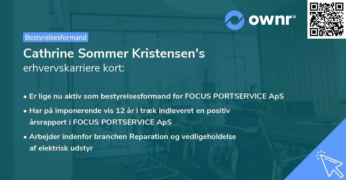 Cathrine Sommer Kristensen's erhvervskarriere kort
