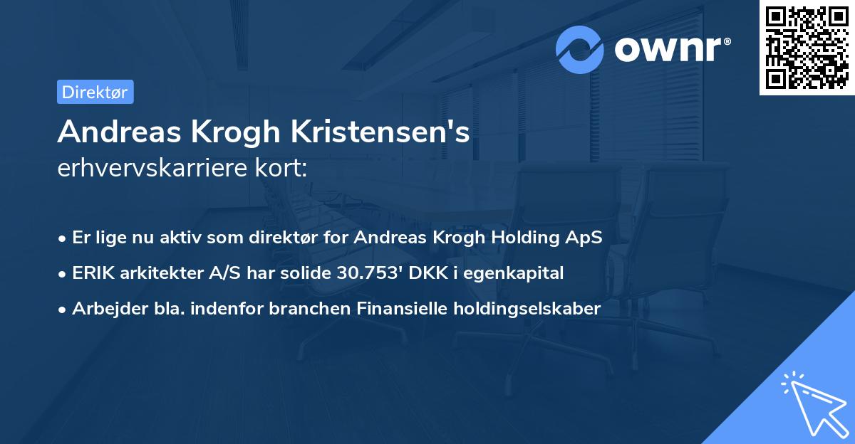 Andreas Krogh Kristensen's erhvervskarriere kort