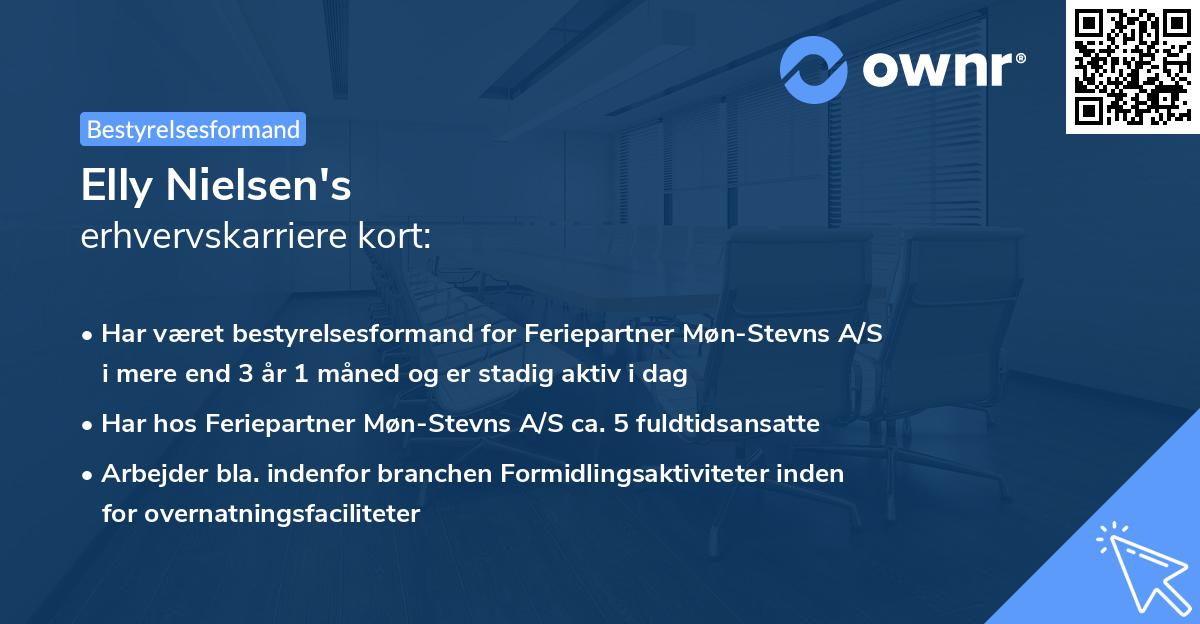 Elly Nielsen's erhvervskarriere kort