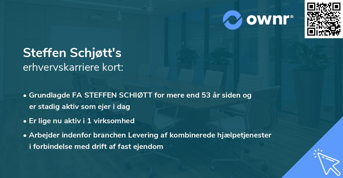 Steffen Schjøtt's erhvervskarriere kort