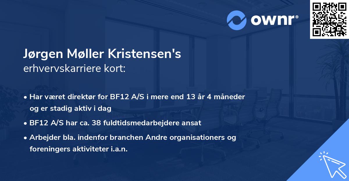 Jørgen Møller Kristensen's erhvervskarriere kort