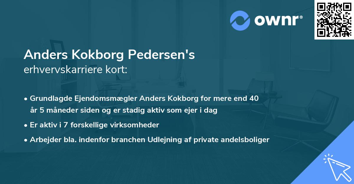 Anders Kokborg Pedersen's erhvervskarriere kort