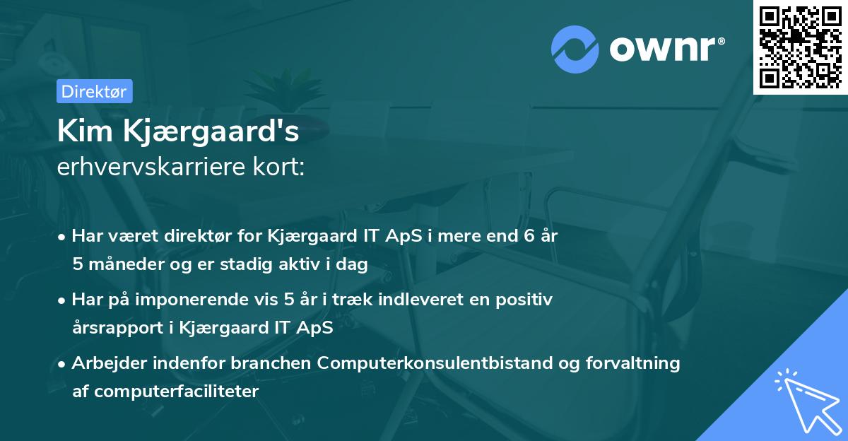 Kim Kjærgaard's erhvervskarriere kort