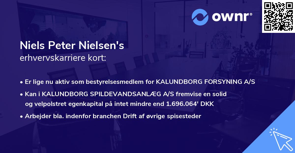 Niels Peter Nielsen's erhvervskarriere kort