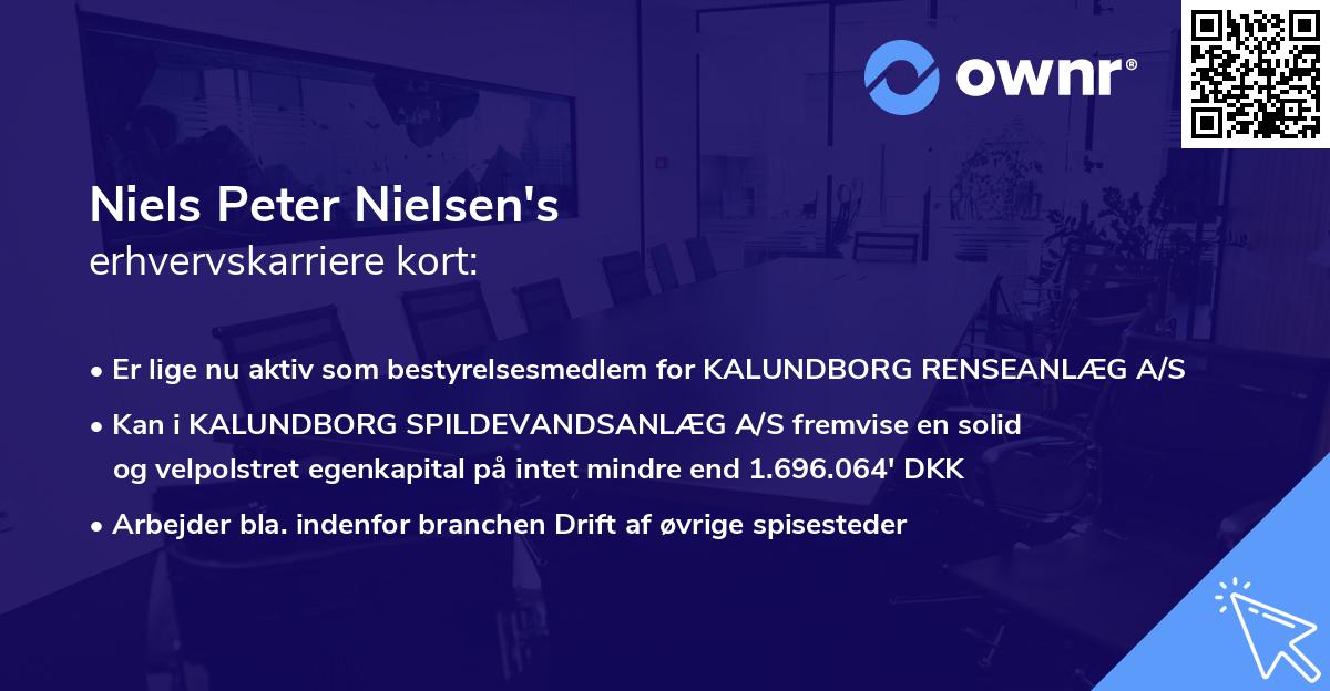 Niels Peter Nielsen's erhvervskarriere kort