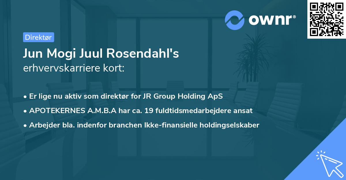 Jun Mogi Juul Rosendahl's erhvervskarriere kort