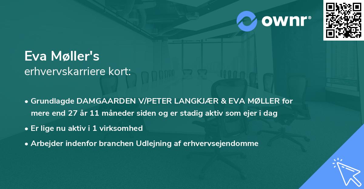 Eva Møller's erhvervskarriere kort