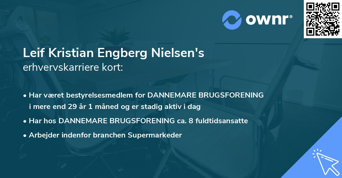 Leif Kristian Engberg Nielsen's erhvervskarriere kort