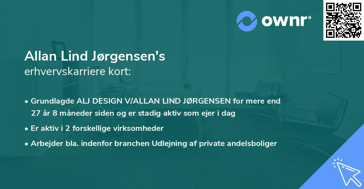 Allan Lind Jørgensen's erhvervskarriere kort