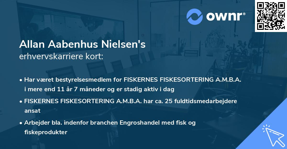 Allan Aabenhus Nielsen's erhvervskarriere kort