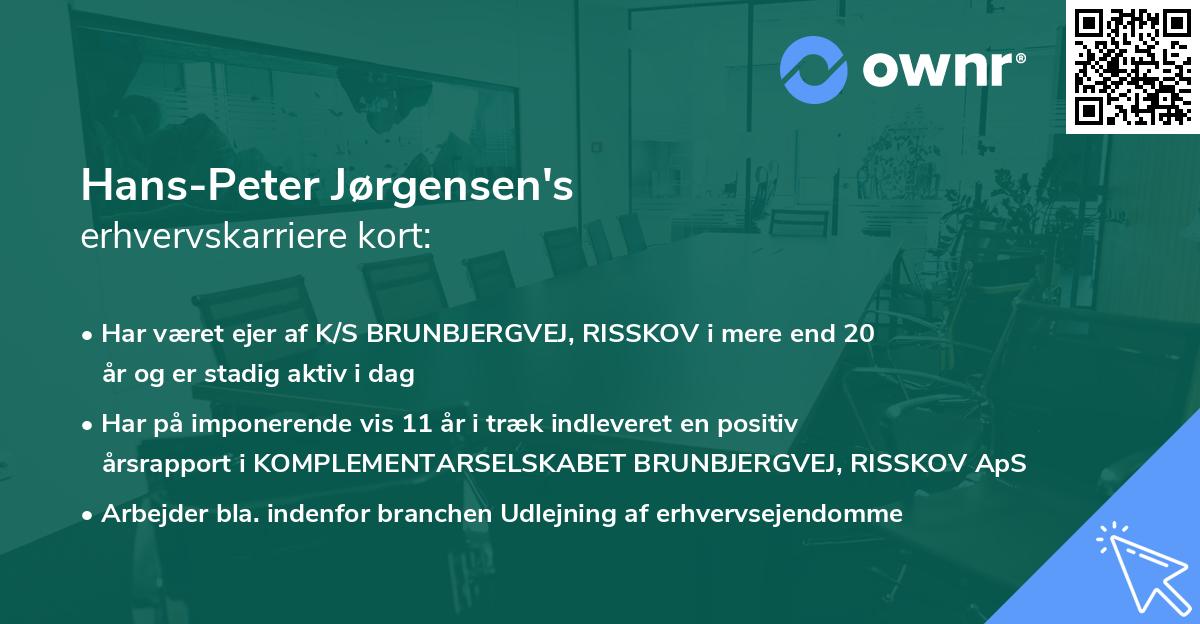 Hans-Peter Jørgensen's erhvervskarriere kort