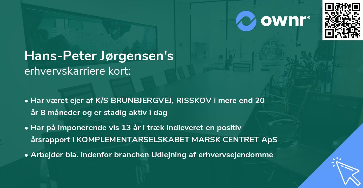 Hans-Peter Jørgensen's erhvervskarriere kort