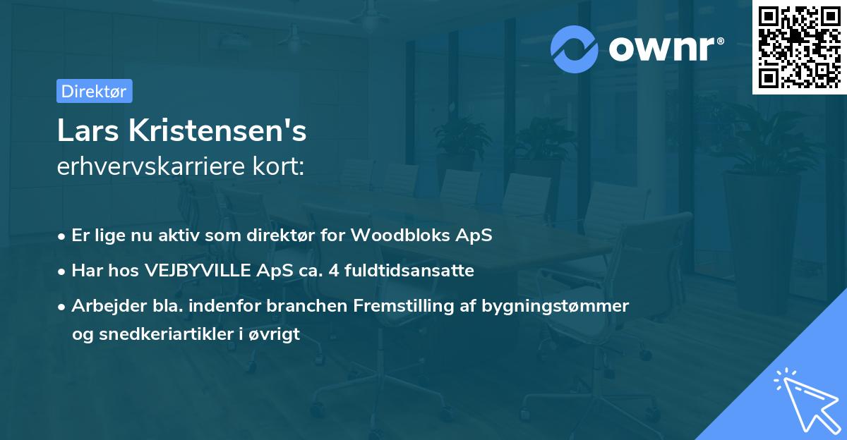 Lars Kristensen's erhvervskarriere kort