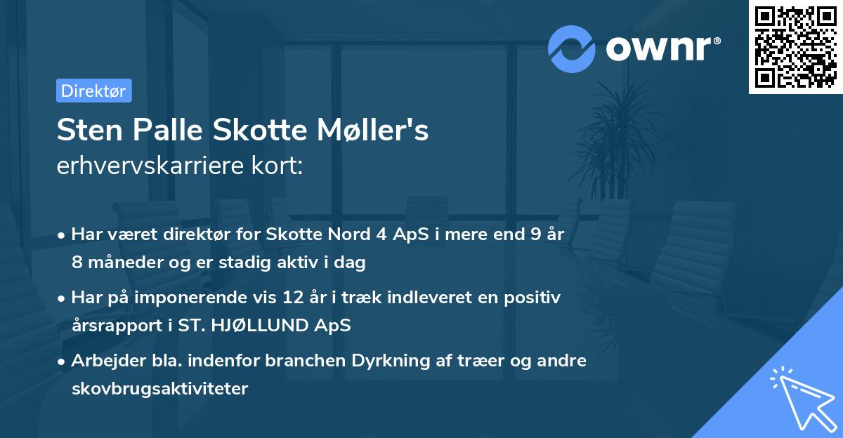 Sten Palle Skotte Møller's erhvervskarriere kort