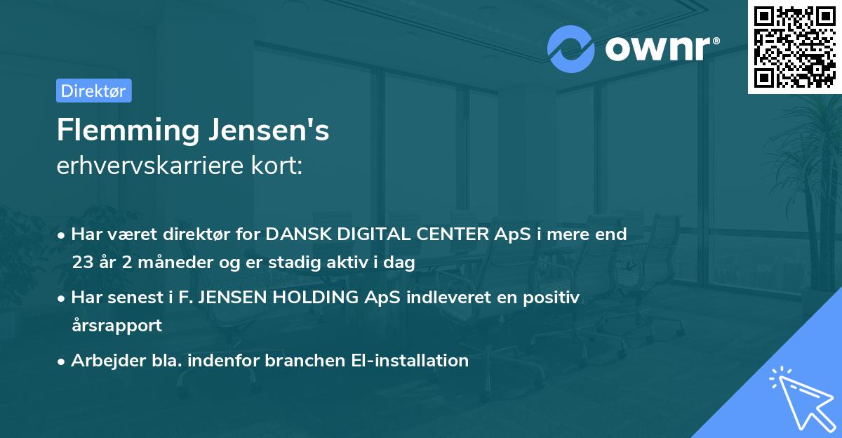 Flemming Jensen's erhvervskarriere kort