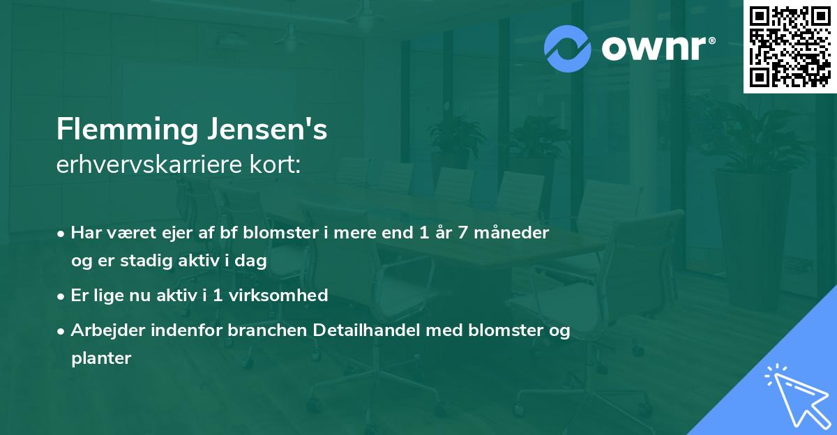 Flemming Jensen's erhvervskarriere kort