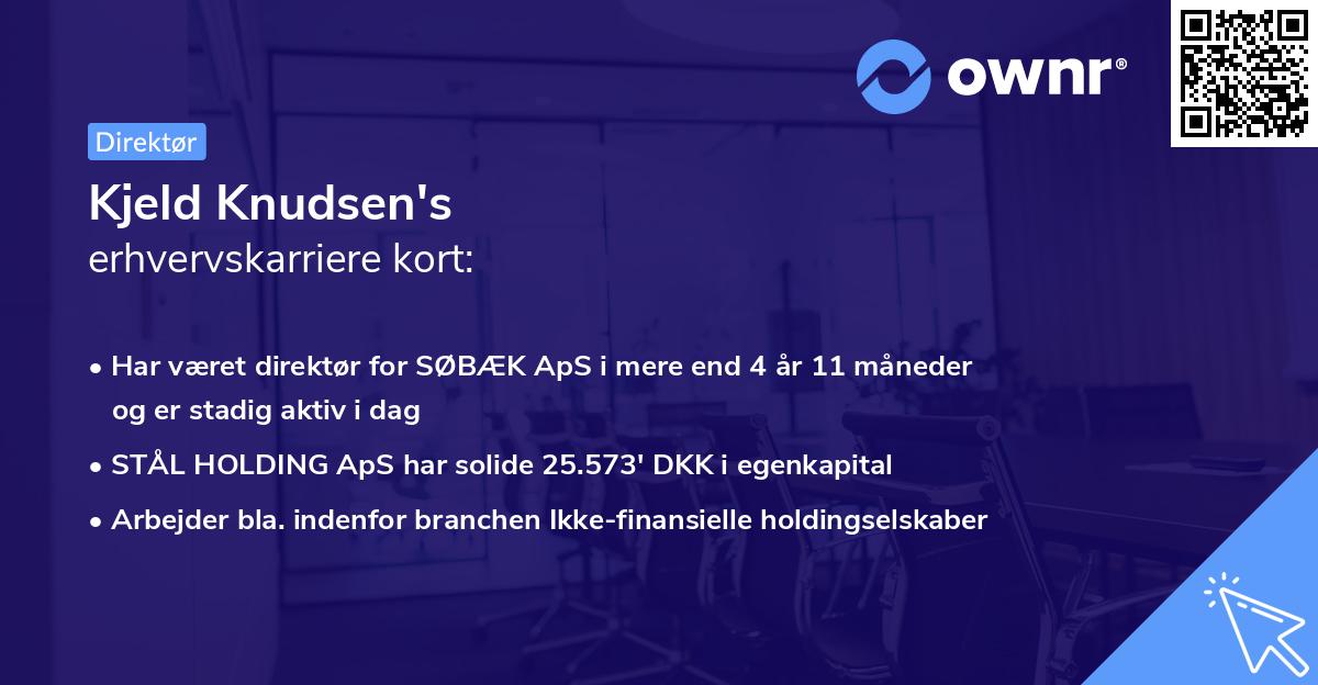 Kjeld Knudsen's erhvervskarriere kort
