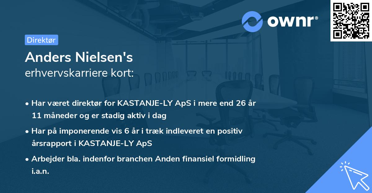 Anders Nielsen's erhvervskarriere kort