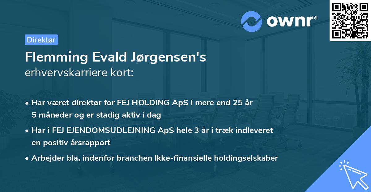 Flemming Evald Jørgensen's erhvervskarriere kort
