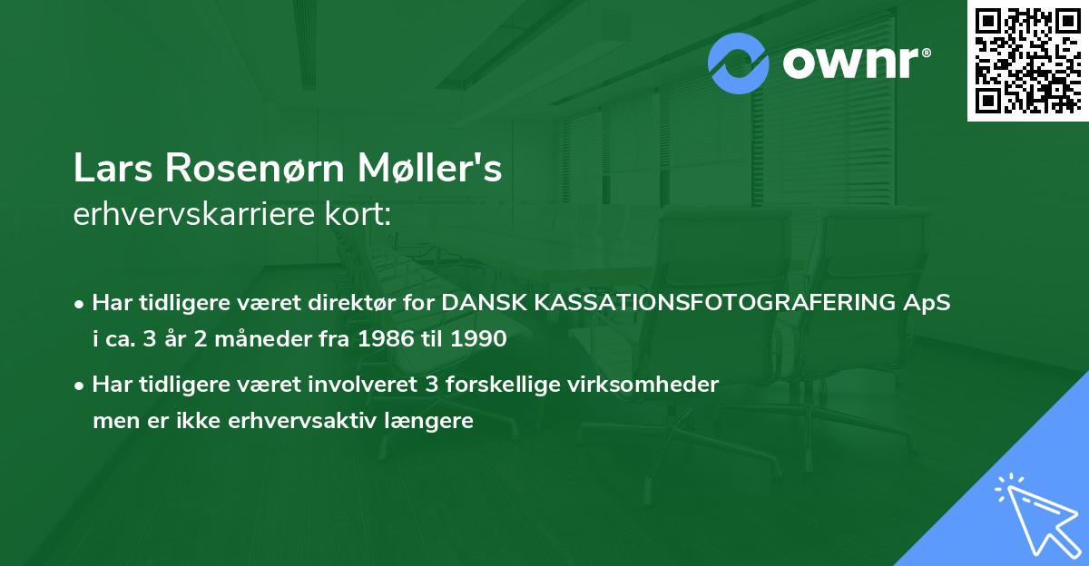 Lars Rosenørn Møller's erhvervskarriere kort