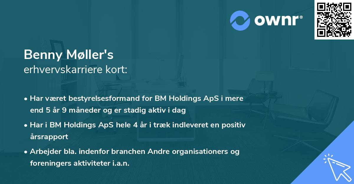 Benny Møller's erhvervskarriere kort