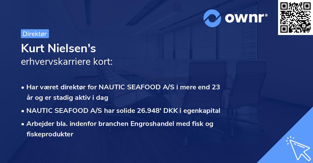 Kurt Nielsen's erhvervskarriere kort