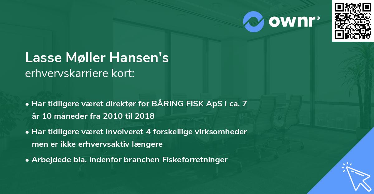 Lasse Møller Hansen's erhvervskarriere kort