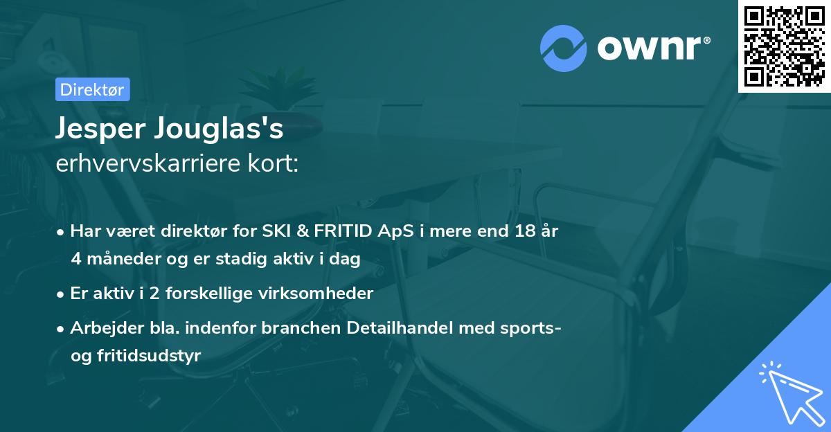 Jesper Jouglas's erhvervskarriere kort