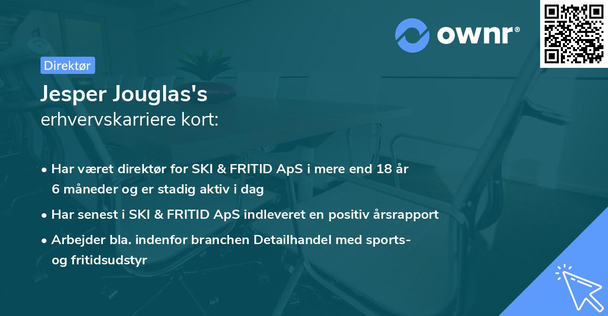 Jesper Jouglas's erhvervskarriere kort