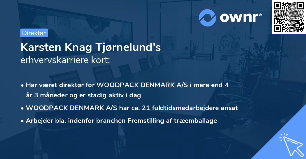 Karsten Knag Tjørnelund's erhvervskarriere kort