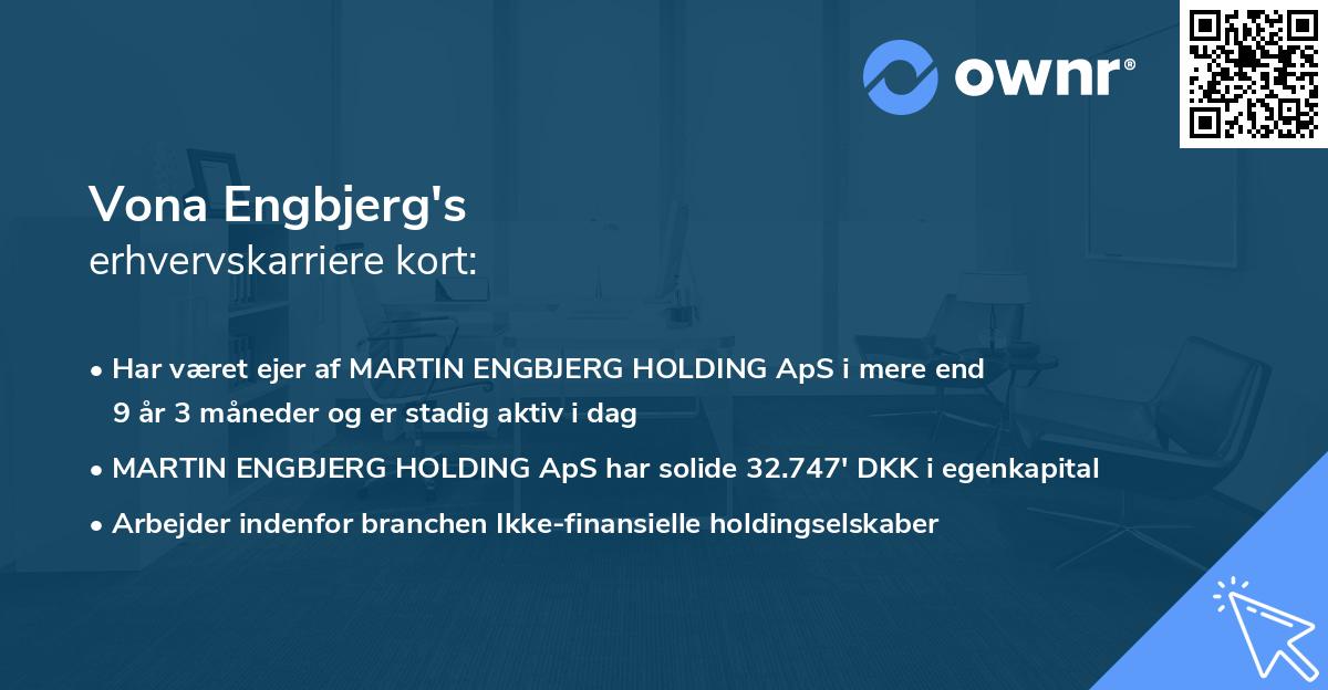 Vona Engbjerg's erhvervskarriere kort