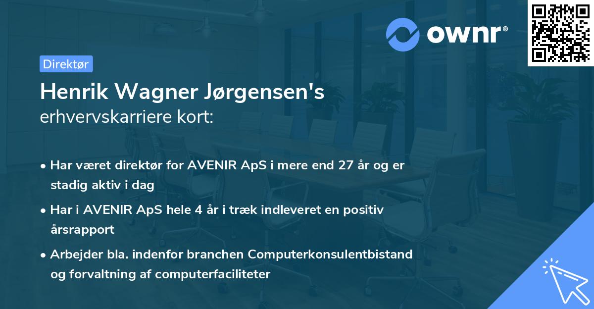 Henrik Wagner Jørgensen's erhvervskarriere kort