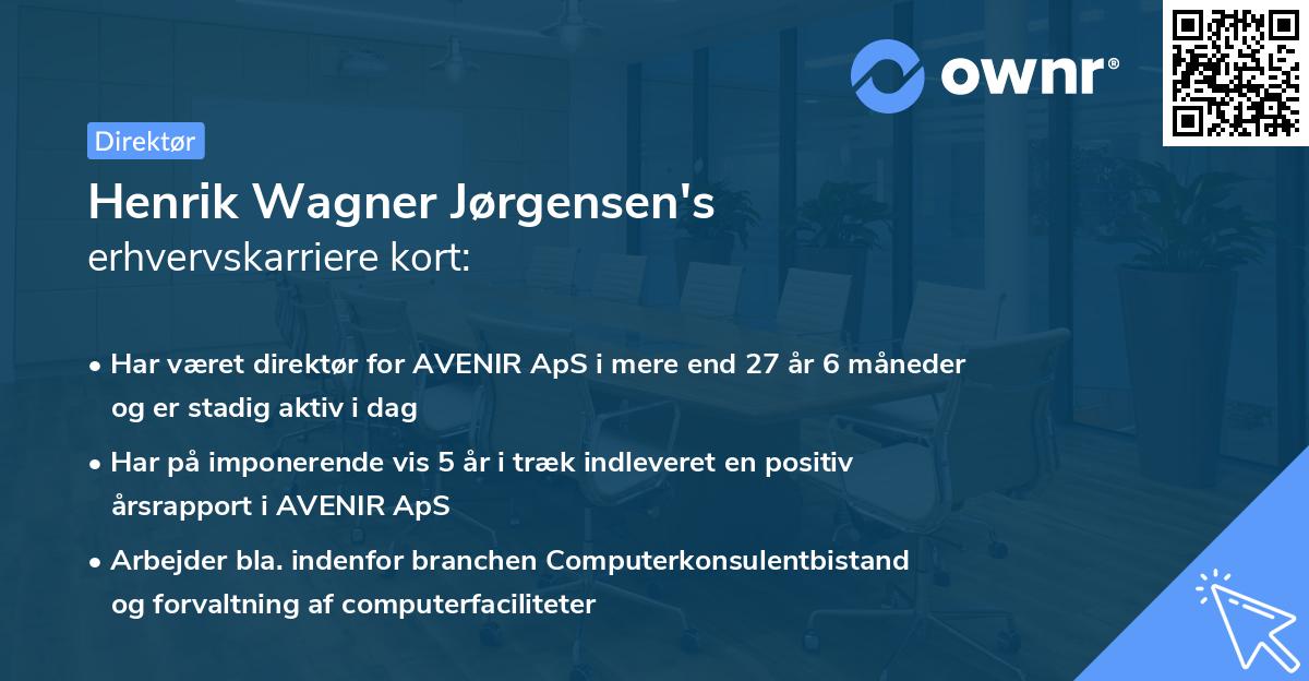 Henrik Wagner Jørgensen's erhvervskarriere kort