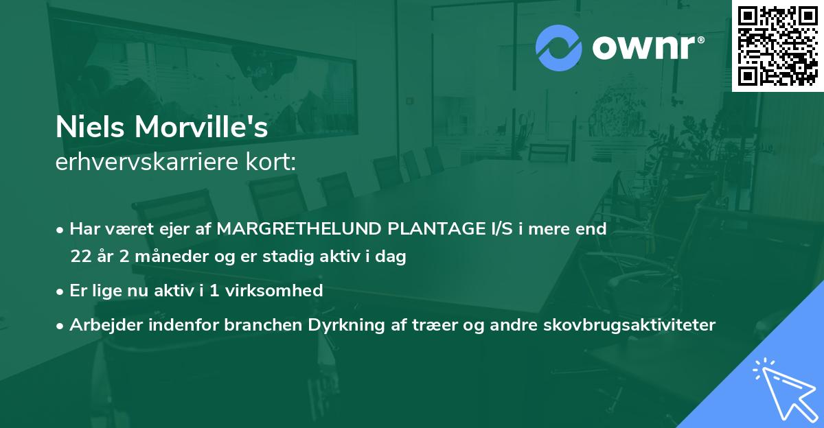 Niels Morville's erhvervskarriere kort