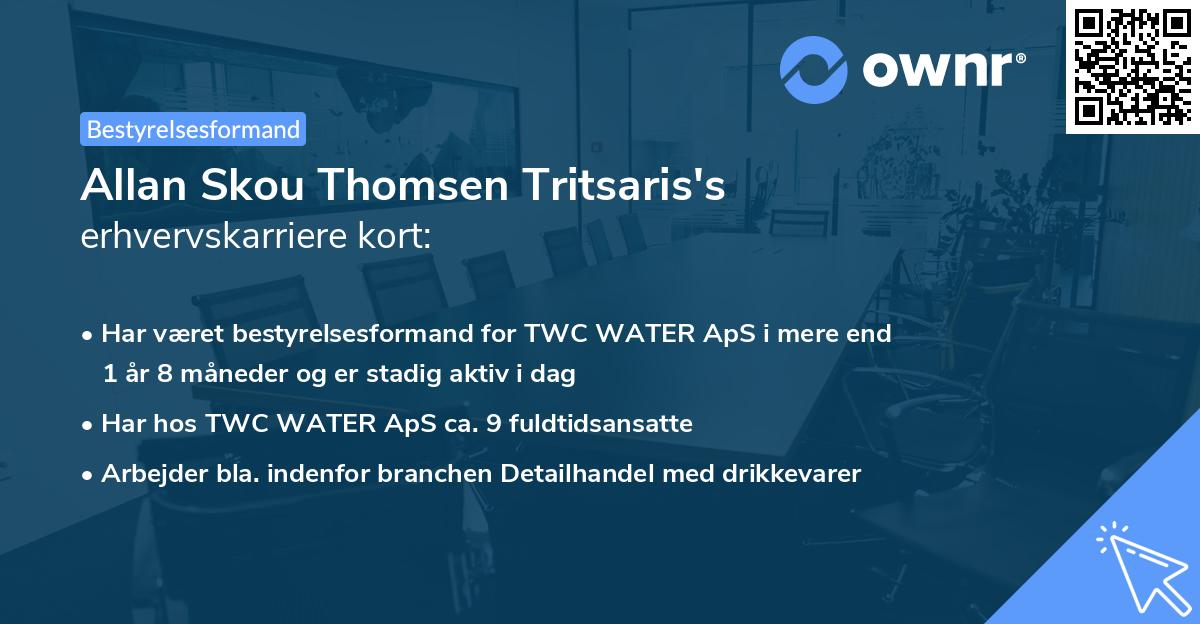 Allan Skou Thomsen Tritsaris's erhvervskarriere kort