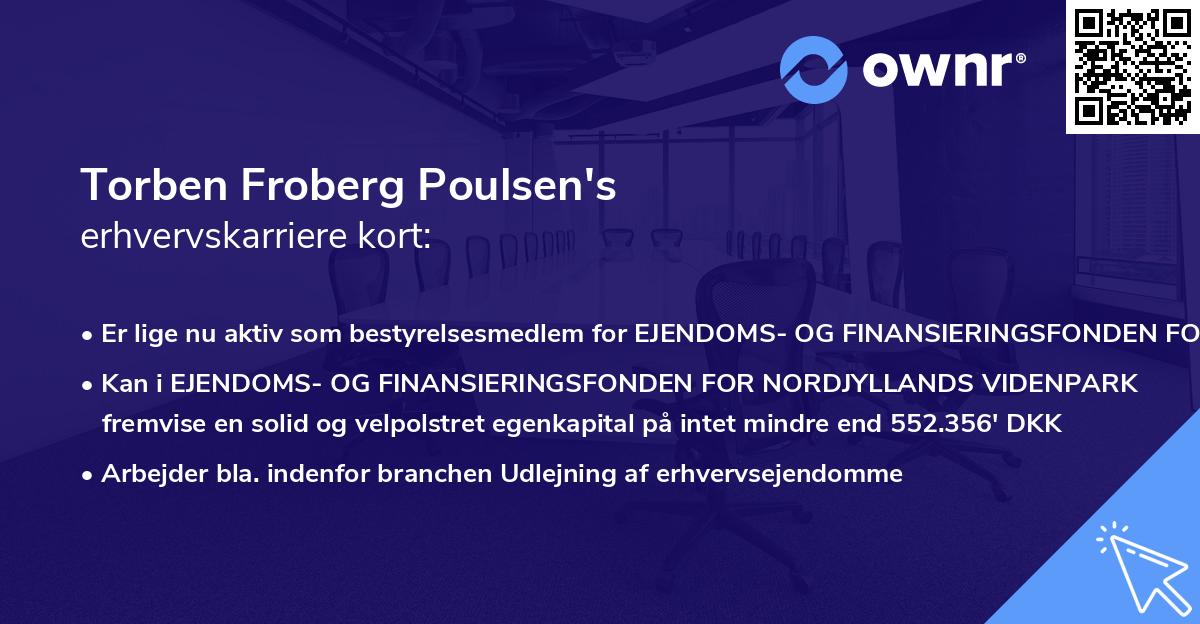 Torben Froberg Poulsen's erhvervskarriere kort