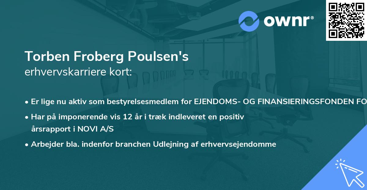 Torben Froberg Poulsen's erhvervskarriere kort