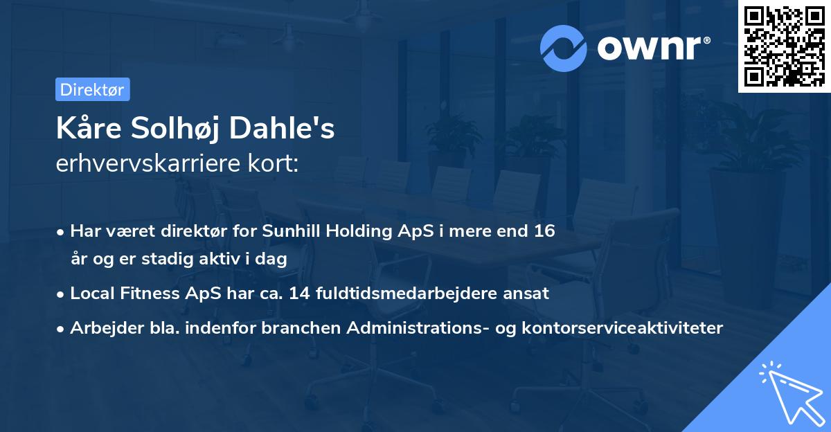 Kåre Solhøj Dahle's erhvervskarriere kort
