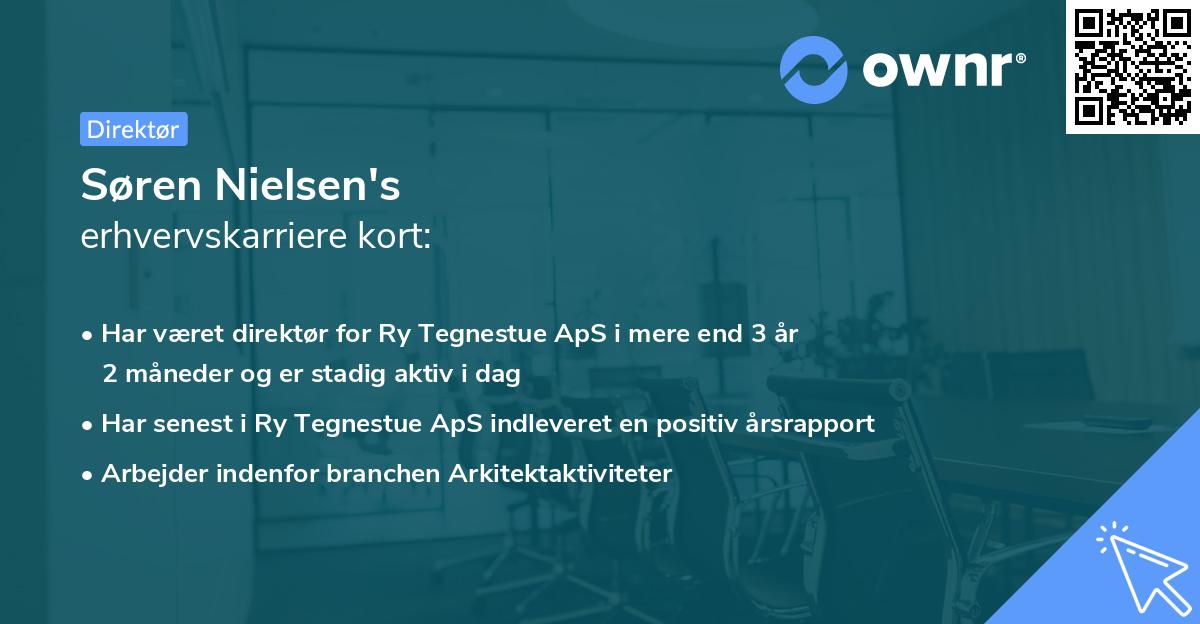 Søren Nielsen's erhvervskarriere kort