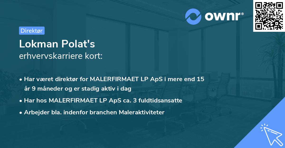 Lokman Polat's erhvervskarriere kort