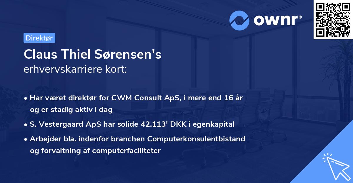 Claus Thiel Sørensen's erhvervskarriere kort