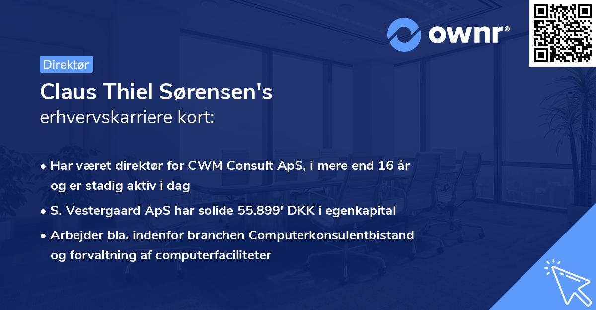 Claus Thiel Sørensen's erhvervskarriere kort