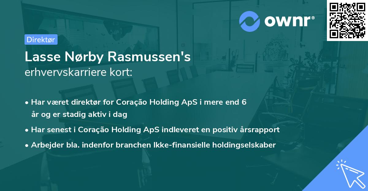 Lasse Nørby Rasmussen's erhvervskarriere kort