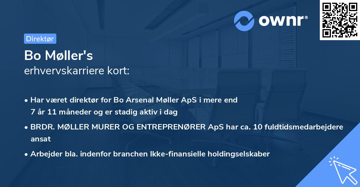 Bo Møller's erhvervskarriere kort