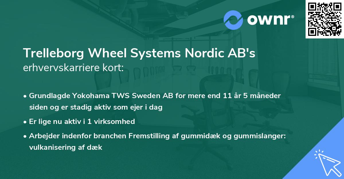 Trelleborg Wheel Systems Nordic AB's erhvervskarriere kort