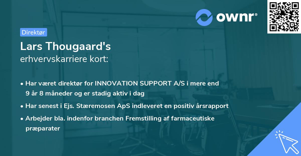 Lars Thougaard's erhvervskarriere kort