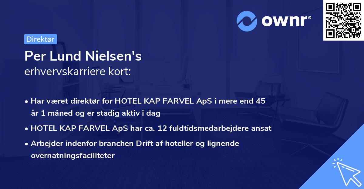 Per Lund Nielsen's erhvervskarriere kort