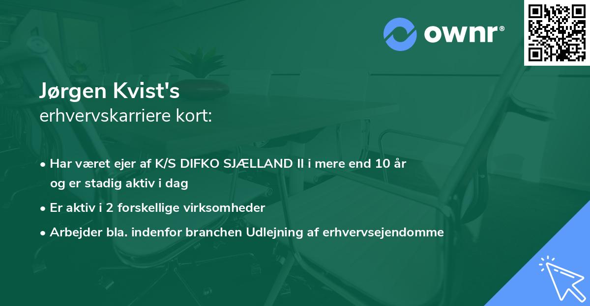 Jørgen Kvist's erhvervskarriere kort