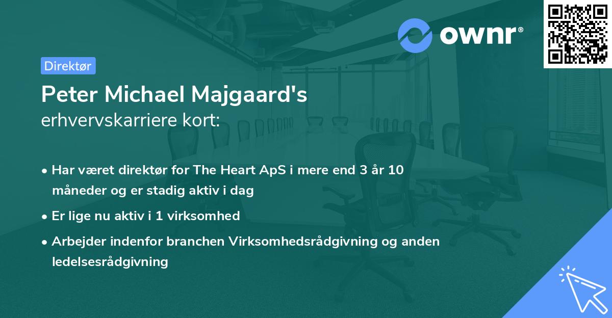 Peter Michael Majgaard's erhvervskarriere kort